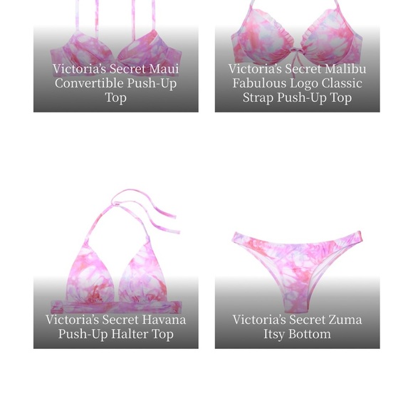 COPY-Victoria’s Secret  Tie-Dye Bikini TOP NWT size large (only top. no bottom) - Picture 7 of 8